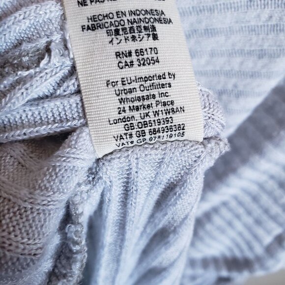 Free People Lover Rib Thermal Tunic Top Oversized Slouchy Grey Size Womens Large - Picture 9 of 9